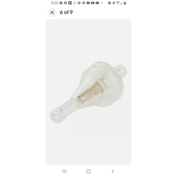 10 X Universal Motorcycle Mini Small Engine 1/4" Inline Carb Fuel Gas Filter 6mm - Picture 5 of 6